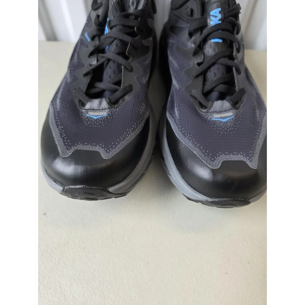 Hoka One One Speedgoat 5 GTX Spike Shoes Mens 12.5 Gray Trail Running Vibram